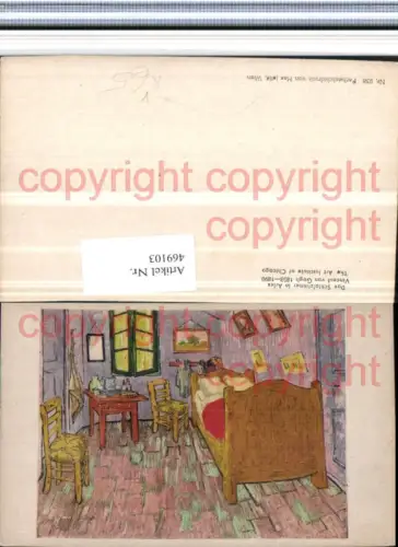 469103,Künstler AK Vincent van Gogh Schlafzimmer in Arles pub Max Jaffe 238