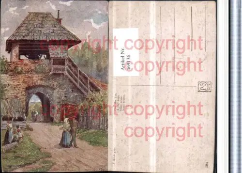 469136,Künstler AK F. Köck Das alte Tor