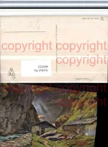 469222,Künstler AK W. Bürger Felsenmühle Mühle