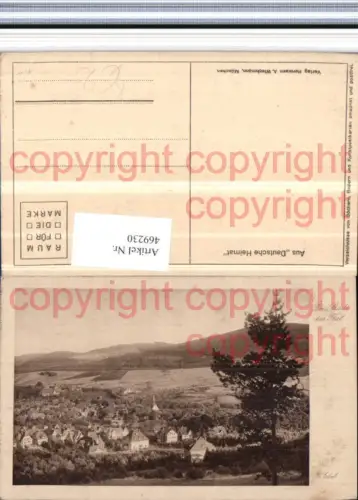 469230,Künstler AK H. Ebel Die Stadt im Tal Totale