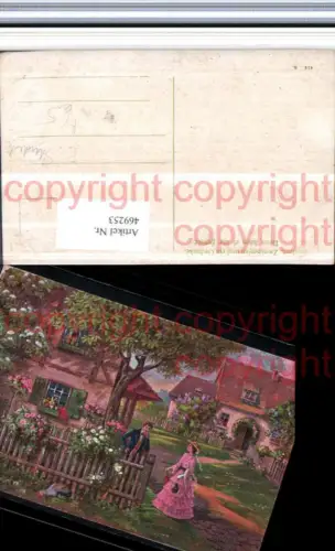 469253,Künstler AK E. Student Zwei Seelen und ein Gedanke Liebe Häuser