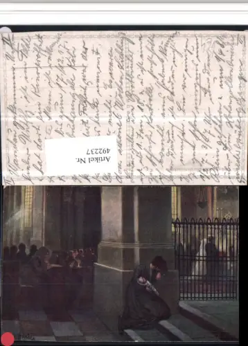 492237,Künstler AK E. Gärber Die Getäuschte Kirche Hochzeit pub M.G.W. 235