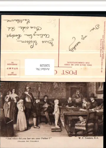 520529,Künstler AK W. F. Yeames When did you last see your Father Personen