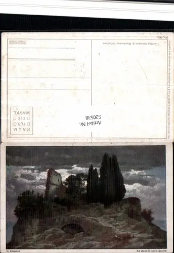 520538,Künstler AK H. Rüdisühli Es stand in alten Zeiten Ruine