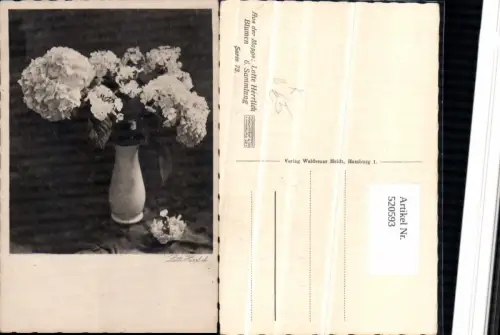 520593,Künstler AK Lotte Herrlich Blumen Vase