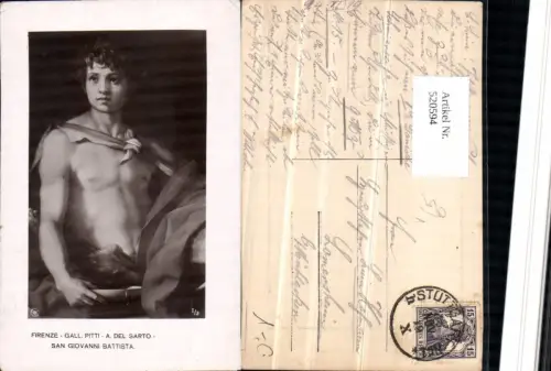 520594,Künstler AK Andrea el Sarto San Giovanni Battista Portrait pub NPG