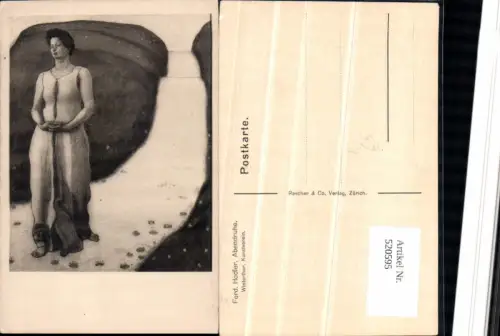 520595,Künstler AK Ferd. Hodler Abendruhe Frau Kleid Wegpartie