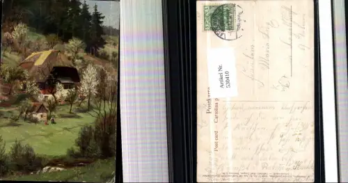 530410,Künstler AK W. Hasemann Fischerbachtal Schwarzwald Schwarzwaldhaus Karfunkelstadt