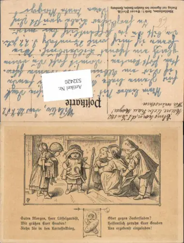 532420,Künstler AK Oscar Pletsch Elmshorn Hamburg Kinder Humor