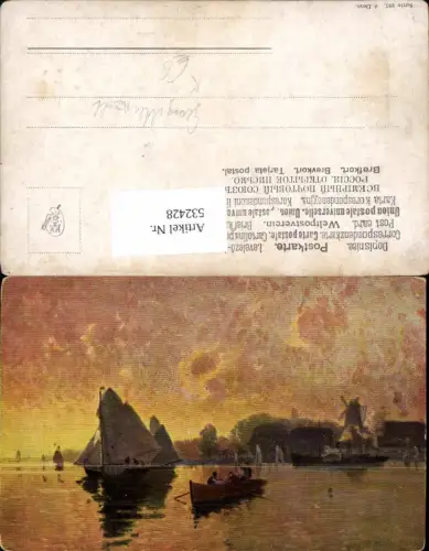 532428,Künstler AK Georg M. Meinzolt München Segelboot Segelboote