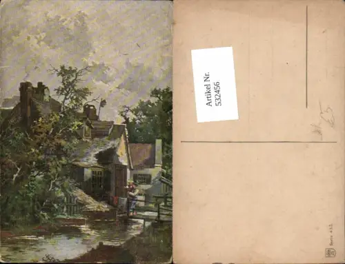 532456,Künstler AK Guggenberger T. Dorf