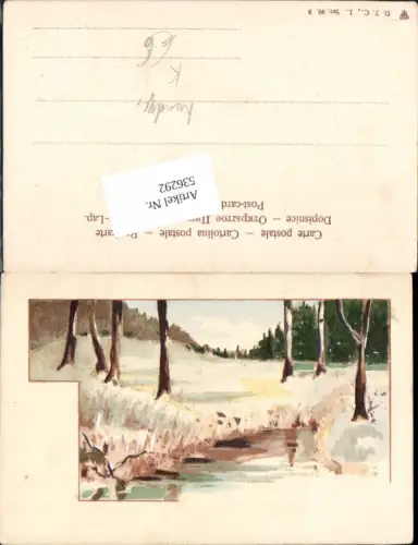 536292,Künstler AK handtgemalt Bach pub Dr. Trenkler 99