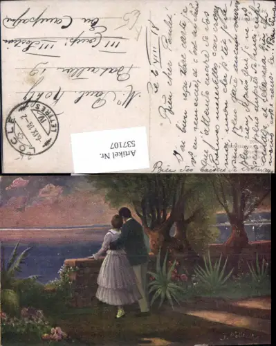 537107,Künstler AK F. Böttcher Liebe Paa