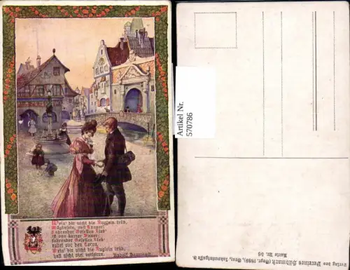 570786,Künstler AK T. Welzl Rudolf Baumbach Spruch pub Verein Südmark 56