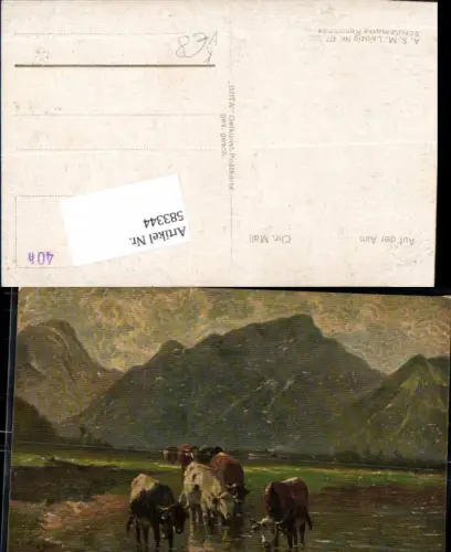 583344,Künstler AK IMITA Landwirtschaft Ölgemälde A.S.M. Leipzig 477 Chr. Mali