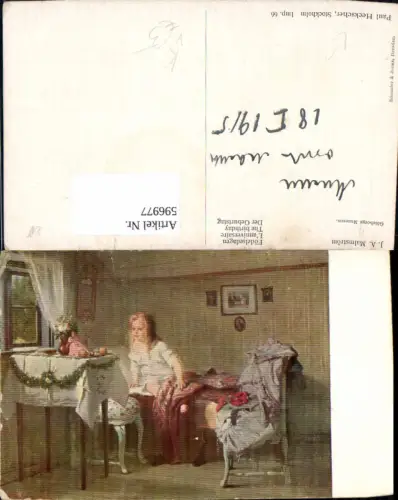 596977,Künstler Ak J. A. Malmström Der Geburtstag Mädchen Geschenke pub Paul Heckscher 66