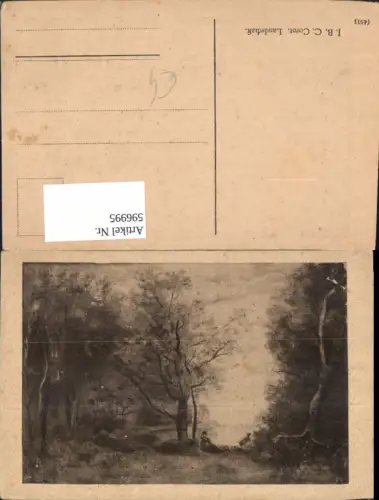 596995,Künstler Ak J. B. C. Corot Landschaft