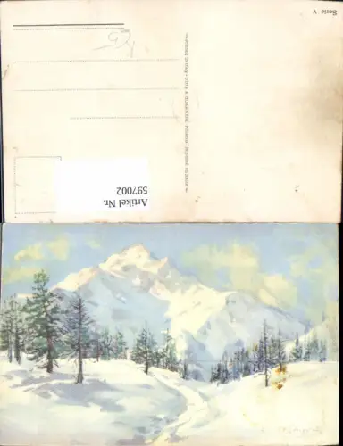 597002,Künstler Ak A. Guarneri Winterlandschaft