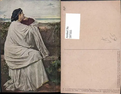 597355,Künstler Ak Anselm Feuerbach Iphigenie pub F. A. Ackermann 272euro2826