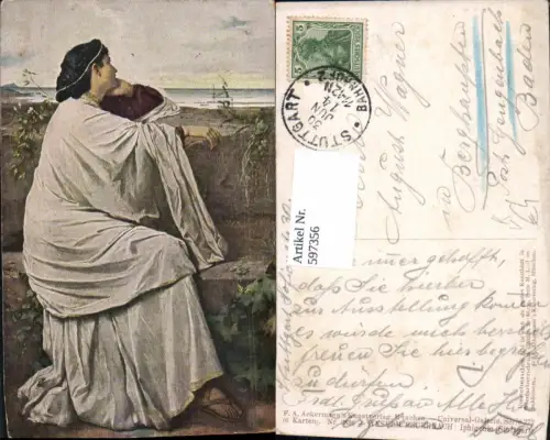 597356,Künstler Ak Anselm Feuerbach Iphigenie pub F. A. Ackermann 272euro2826