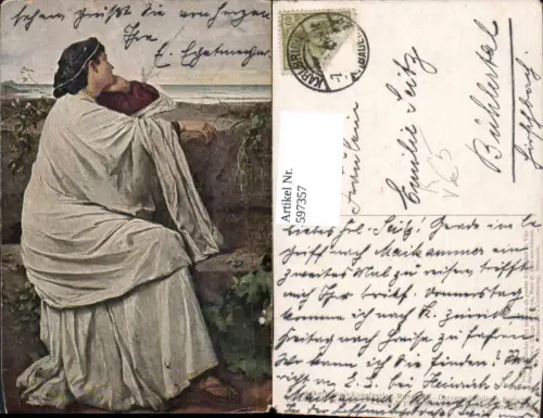 597357,Künstler Ak Anselm Feuerbach Iphigenie pub F. A. Ackermann 272euro2826