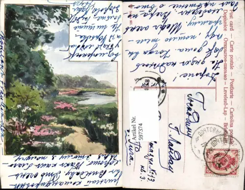 597374,Künstler Ak Landschaft pub Dr. Trenkler 801euro2