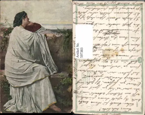 597383,Künstler Ak A. Feuerbach In Erwartung