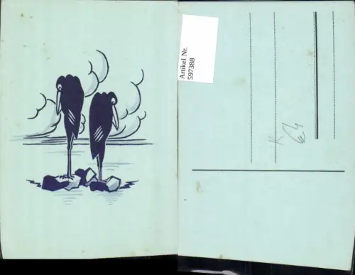 597388,Künstler Ak Vögel Tiere