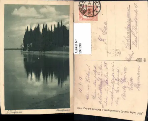 597390,Künstler Ak A. Kaufmann Abendfrieden pub J. Löwy Wien 403