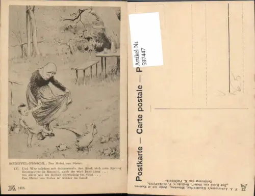 597447,Künstler Ak K. Fröschl Der Heini v. Steier v. Scheffel pub F. A. Ackermann 119euro1488
