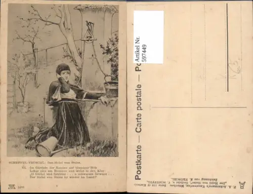 597449,Künstler Ak K. Fröschl Der Heini v. Steier v. Scheffel pub F. A. Ackermann 119euro1490