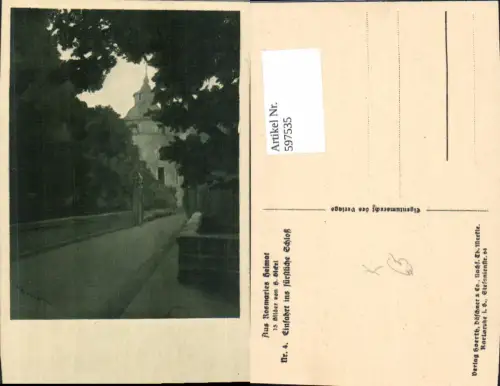 597535,Künstler Ak H. Sickel Einfahrt ins fürstliche Schloß