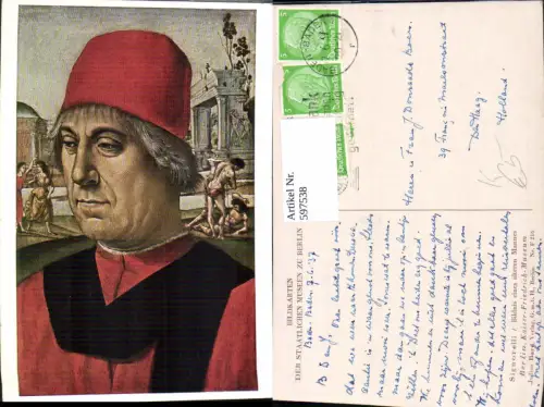 597538,Künstler Ak Signorelli Bildnis eines älteren Mannes