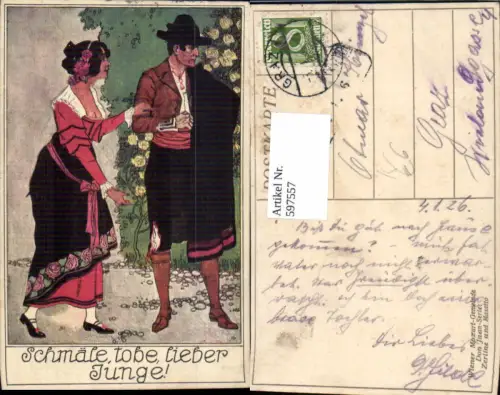 597557,Künstler Ak Zerline u. Masetto Don Juan Mozart