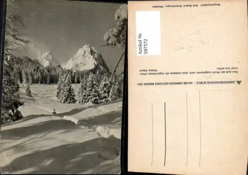 597572,Künstler Ak Rudolf Henneberger Bergeinsamkeit Winterlandschaft pub Jugendherbergsverlag Detmold
