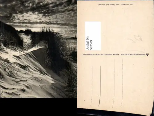 597579,Künstler Ak Eugen Dod Auf Langeoog Strand Küste pub Jugendherbergsverlag Detmold