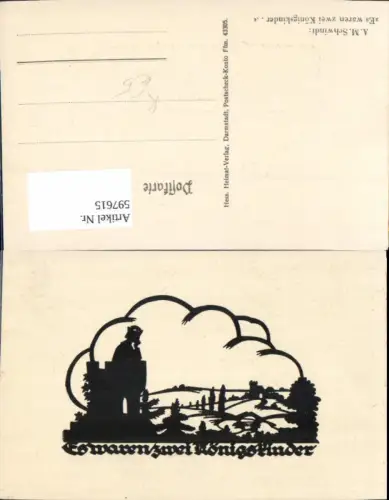 597615,Künstler Ak A. M. Schwindt Es waren zwei Königskinder