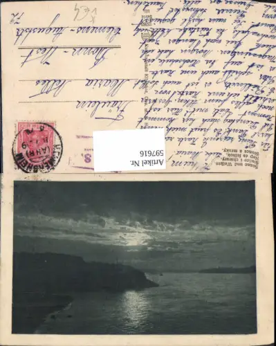 597616,Künstler Ak Sonne u. Wolken Küste Landschaft pub Kilophot 105euro25363