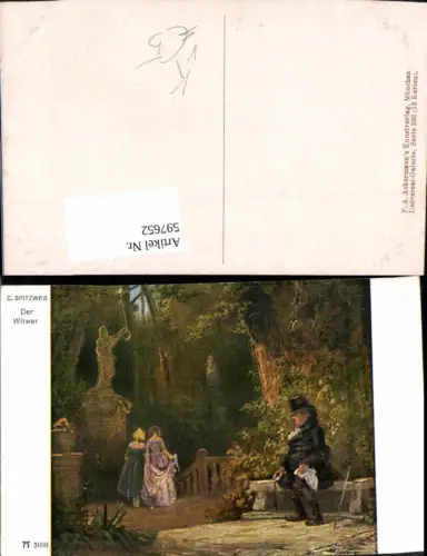 597652,Künstler Ak Carl Spitzweg Der Witwer pub F. A. Ackermann 293euro3030