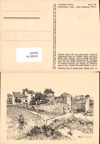 602097,Künstler AK Vincent van Gogh Bauernhof Provence pub Woldemar Klein K 625