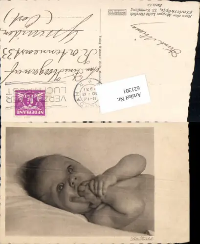 621301,Künstler AK Lotte Herrlich Kinderköpfe 33. Sammlung Serie 69 Kind Baby