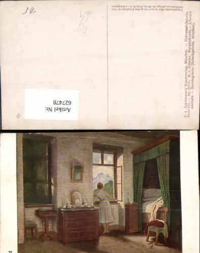 627478,Künstler Ak M. v. Schwind Morgenstunde L heure matinale pub F. A. Ackermann 213euro2177b