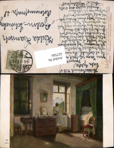627566,Künstler Ak M. von Schwind Morgenstunde pub F. A. Ackermann 213euro2177