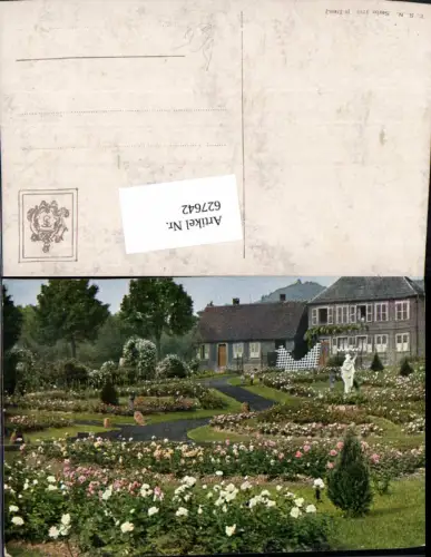 627642,Künstler Ak Garten Park Haus Statue pub Theo Stroefer 1270
