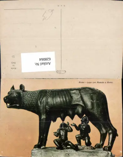 628064,Künstler Ak Skulptur Roma Rom Lupa con Romolo e Remo Romolus Remus