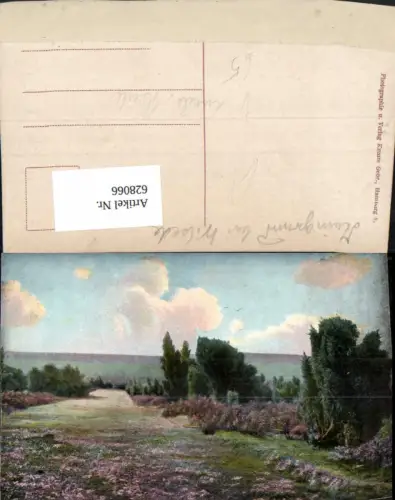 628066,Künstler Ak Lüneburger Heide Heidelandschaft Wilsede Bispingen