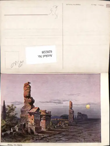 628228,Künstler Ak F. Perlberg Roma Rom Via Appia