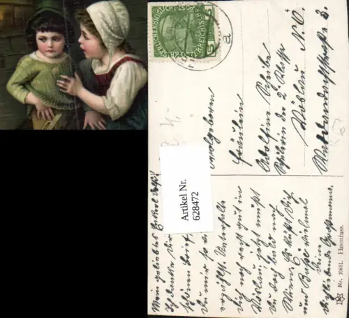 628472,Künstler Ak H. Kaulbach Hasenfuss Kinder Schwert
