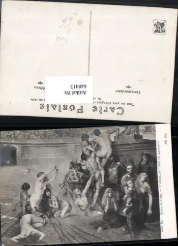 648413,Künstler AK Paul de Laubadere Erotik Akt Salon de 1896