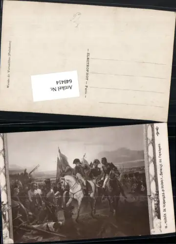 648414,Künstler AK H. Vernet Napoleon de Bonaparte Armee Pferd